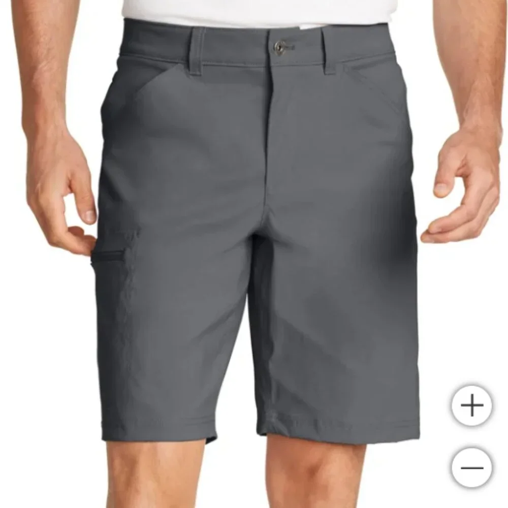 Eddie Bauer Men's Rainier Shorts Gray - Picture 1 of 4